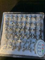 Oorstekers kruisjes - 24 stuks - Nieuw, Overige materialen, Nieuw, Ophalen of Verzenden, Knopjes of Stekers