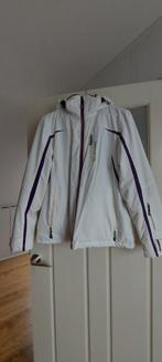 Ski jas maat 42 wit met paarse details, Maat 42/44 (L), Ophalen of Verzenden, Zo goed als nieuw, Exxtasy