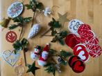 Kerst versiering hangers Groen Sneeuwpop kerstman Duif Denne, Diversen, Kerst, Ophalen of Verzenden, Zo goed als nieuw