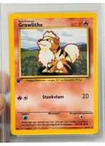 1999 POKEMON DUTCH 28 GROWLITHE First 1ST EDITION psa-9 WOTC, Hobby en Vrije tijd, Verzamelkaartspellen | Pokémon, Ophalen of Verzenden