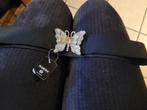 riem strass vlinder, Kleding | Dames, Riemen en Ceinturen, 80 tot 90 cm, 3 tot 5 cm, Zwart, Nieuw