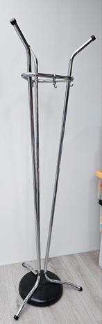 Vintage staande kapstok chroom met 6 haken, Ophalen