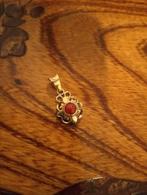 Goud vintage hangertje bloedkoraal, Ophalen of Verzenden, Zo goed als nieuw, Goud, Navelpiercing