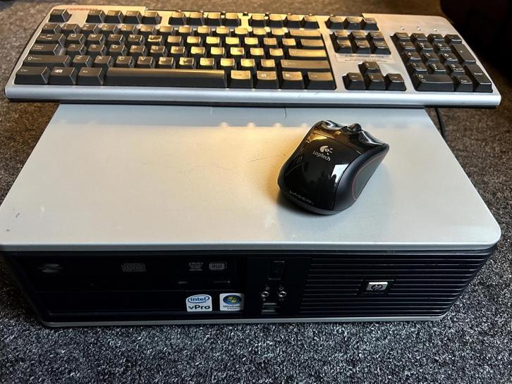 HP 7800 SFF, Computers en Software, Desktop Pc's, Gebruikt, 2 tot 3 Ghz, HDD, 8 GB, Met videokaart, Met monitor, Ophalen
