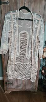 Gehaakt Ibiza vest, Ophalen of Verzenden, Zo goed als nieuw, Maat 38/40 (M), Beige