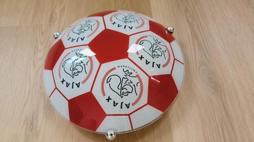 Ajax plafondlamp – unieke plafonnière voor de echte fan!, Huis en Inrichting, Lampen | Plafondlampen, Zo goed als nieuw, Glas