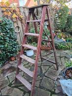 Oude houten ladder, Doe-het-zelf en Verbouw, Ladders en Trappen, Ophalen
