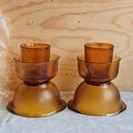 Arcoroc Sierra amber servies setje, Gebruikt, Overige typen, Ophalen of Verzenden, Glas