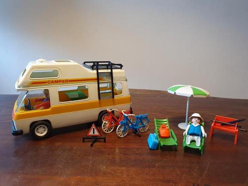 Vintage Playmobile set Camper wagen met toebehoren, jaren 70, Kinderen en Baby's, Speelgoed | Playmobil, Gebruikt, Ophalen of Verzenden