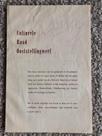 Culturele Raad Ooststellingwerf: Folder uit 1965, Folder, Ophalen of Verzenden