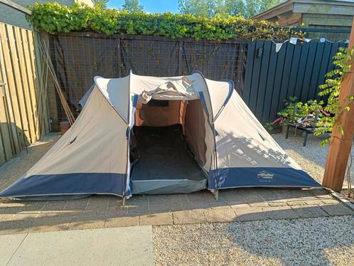 Mooie vis a vis 2 pers tent Vrijbuiter, Caravans en Kamperen, Tenten, tot en met 2, Zo goed als nieuw, Ophalen of Verzenden