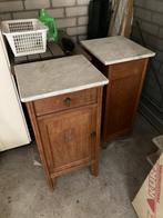 Vintage Nachtkastjes met Marmer, Ophalen, Gebruikt, Minder dan 45 cm, Minder dan 55 cm