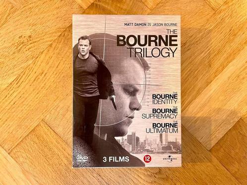 The Bourne Trilogy op DVD met Matt Damon (krasvrij, met NL), Cd's en Dvd's, Dvd's | Actie, Zo goed als nieuw, Actiethriller, Boxset
