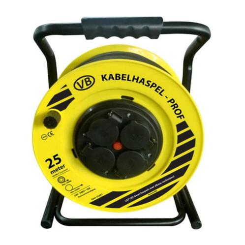 Kabelhaspel 25 meter 3G2.5 H07RN-F IP44 Professioneel | 4109, Doe-het-zelf en Verbouw, Elektra en Kabels, Nieuw, Kabel of Snoer