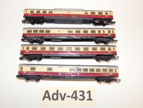 Adv-431 N Spoor TEE Personenwagons Fleischmann, Hobby en Vrije tijd, Modeltreinen | N-Spoor, Zo goed als nieuw, Wagon, Gelijkstroom