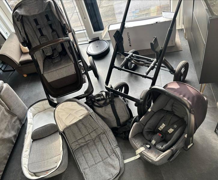 Dubatti one kinderwagen 3-in-1, Kinderen en Baby's, Kinderwagens en Combinaties, Gebruikt, Combiwagen, Overige merken, Luchtbanden