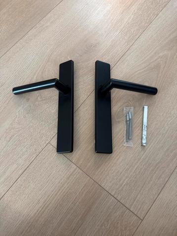 Zwarte Deurklink Set - Nieuw beschikbaar voor biedingen