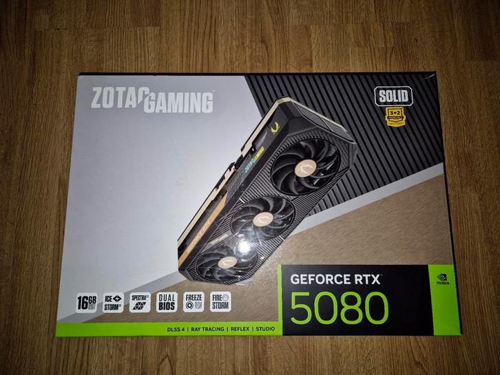 DEFECT Zotac GAMING GeForce RTX 5080 SOLID, Computers en Software, Videokaarten, Nvidia, PCI-Express 5.0, GDDR6, HDMI, DisplayPort