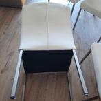 Design eetkamerstoelen, Huis en Inrichting, Stoelen, Ophalen, Wit, Leer, Modern Design van Bert Plantagie