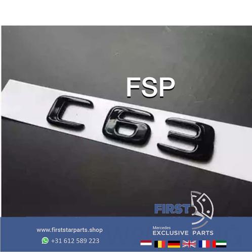 W205 C63 LOGO EMBLEEM Mercedes C Klasse 2014-2022 AMG 63 BAD, Auto-onderdelen, Carrosserie en Plaatwerk, Mercedes-Benz, Achter