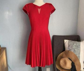 Karen Millen rode dames geplooide jurk 38-M modern design beschikbaar voor biedingen