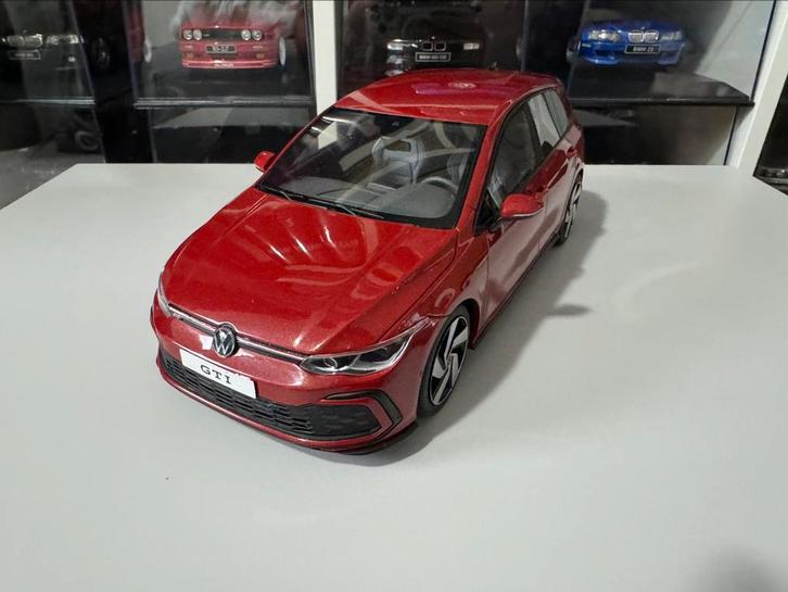 Ottomobile volkswagen golf 8 gti rood 1:18 otto mobile, Hobby en Vrije tijd, Modelauto's | 1:18, Nieuw, OttOMobile, Ophalen of Verzenden