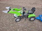 tractor met kar, Ophalen, Gebruikt
