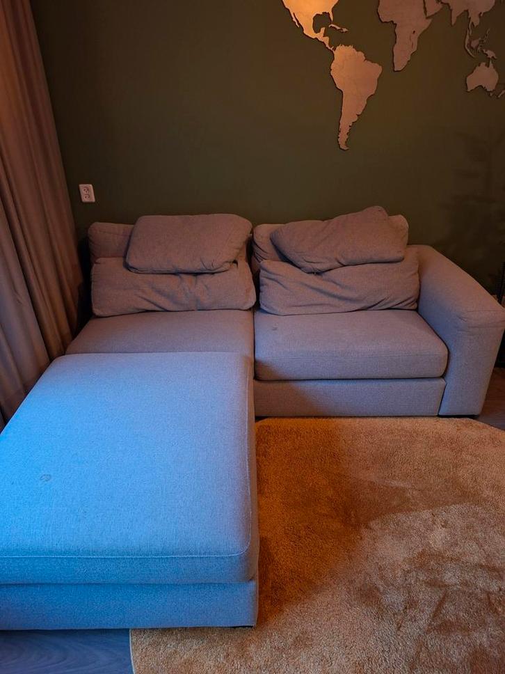 Grijze Montel Hoekbank - Ruim & Comfortabel, Huis en Inrichting, Banken | Complete zithoeken, Ophalen