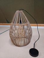 Hanglamp bamboe/riet, Huis en Inrichting, Lampen | Vloerlampen, Ophalen, Zo goed als nieuw, Hout, 100 tot 150 cm