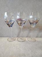Wijnglazen, kristal, Huis en Inrichting, Keuken | Servies, Glas of Glazen, Gebruikt, C, Ophalen of Verzenden
