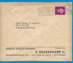 Brief met mooie stempel Sociaal en Cultureel  260216-10, Ophalen of Verzenden, Na 1940, Gestempeld