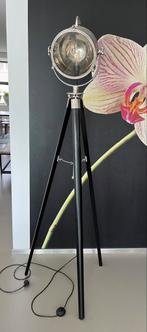 Staande statieflamp driepoot, Huis en Inrichting, Lampen | Vloerlampen, Ophalen, Gebruikt, 150 tot 200 cm
