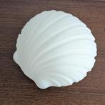 Vintage Glashutte Limburg schelp lamp Wit glas, Huis en Inrichting, Ophalen of Verzenden, Gebruikt, Glas