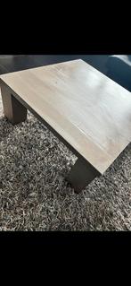 Salon tafel beige/grijs hout, Huis en Inrichting, Minder dan 50 cm, 100 tot 150 cm, 100 tot 150 cm, Ophalen of Verzenden