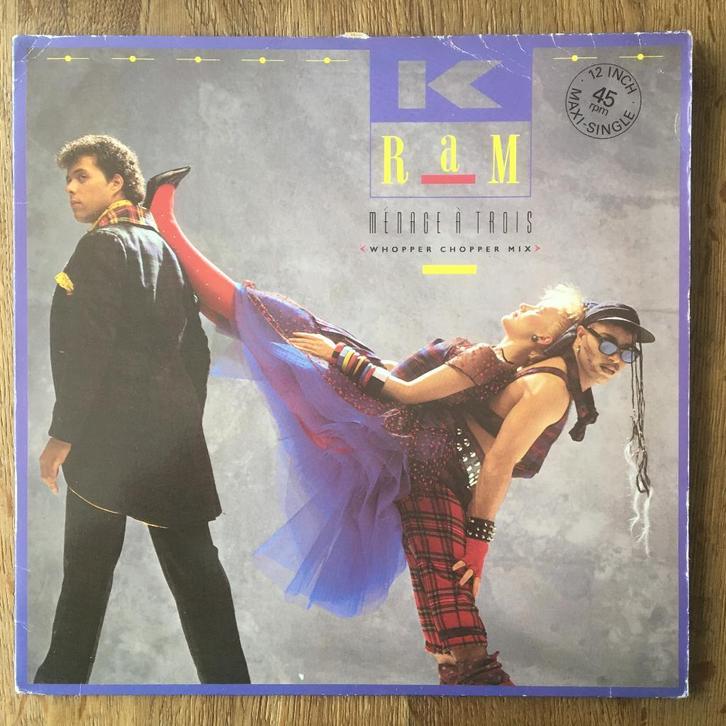 K-Ram Menage A Trois MTV 12" electronic disco 80s 1983 funk, Cd's en Dvd's, Vinyl | Dance en House, Gebruikt, Disco, 12 inch, Ophalen of Verzenden