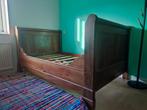 Frans Eiken Twijfelaar 1.90x1.20, Huis en Inrichting, Slaapkamer | Bedden, Ophalen, Gebruikt, Twijfelaar, 120 cm