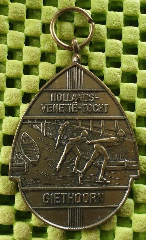 Medaille:  Giethoorn ,  Hollands- Venetië - tocht., Postzegels en Munten, Penningen en Medailles, Overige materialen, Nederland