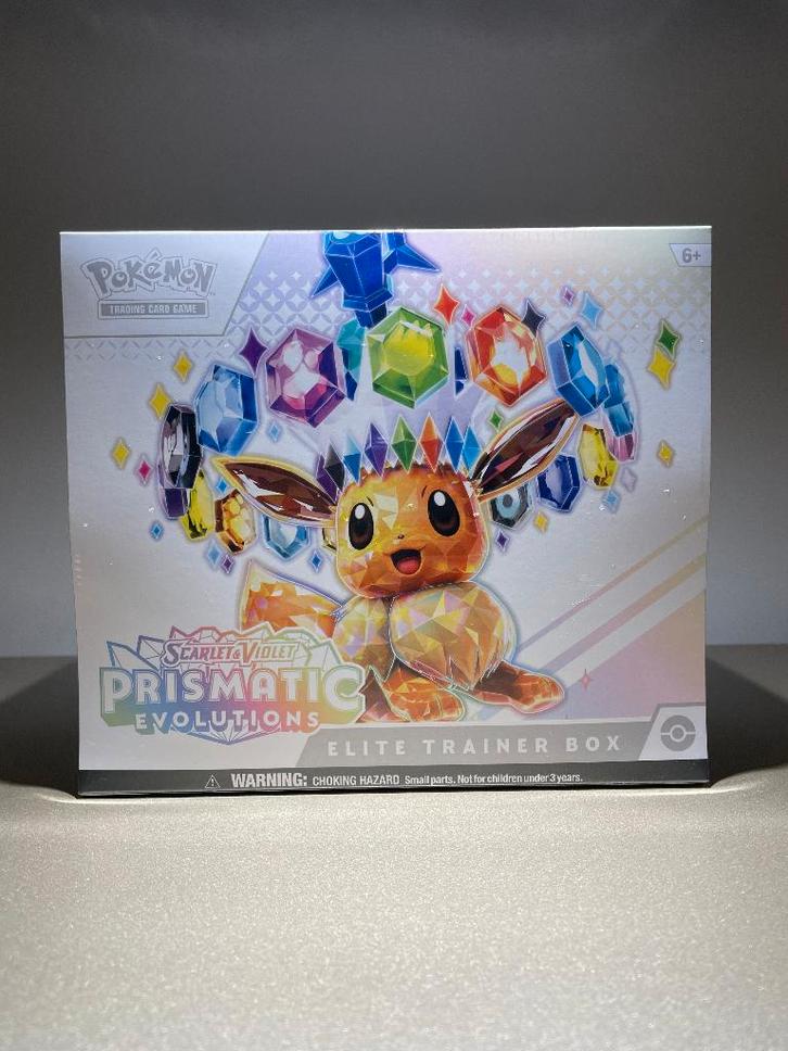 1x Prismatic Evolutions Elite Trainer Box - Pokemon - New!, Hobby en Vrije tijd, Verzamelkaartspellen | Pokémon, Nieuw, Boosterbox