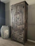 ~Stoer Sober Landelijk Houten Wandkast/Buffetkast~, Huis en Inrichting, Ophalen of Verzenden, Nieuw