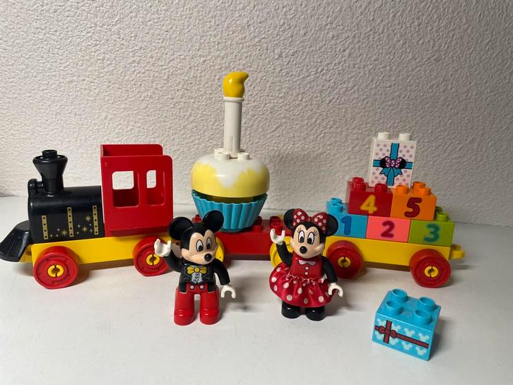 Duplo 10941 Mickey & Minnie's Verjaardagstrein, Kinderen en Baby's, Speelgoed | Duplo en Lego, Zo goed als nieuw, Duplo, Ophalen of Verzenden