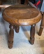 Houten kruk, Huis en Inrichting, Krukjes, Ophalen, Zo goed als nieuw, Hout