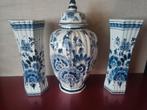 Antiek  blauw/wit kaststel Delft Holland handpainted, Ophalen
