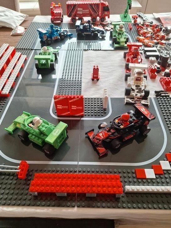 Dekamarkt Raceblocks, Kinderen en Baby's, Speelgoed | Bouwstenen, Zo goed als nieuw, Ophalen of Verzenden