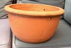 dikke / zware terra cotta hang bloempot voor buiten, Ophalen, Zo goed als nieuw, Rond, Terracotta