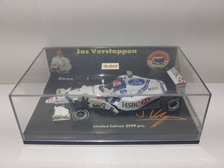 F1 Stewart Ford SF-2 Jos Verstappen 1/43 Club Model, Hobby en Vrije tijd, Modelauto's | 1:43, Zo goed als nieuw, Auto, MiniChamps