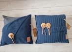 Nieuwe blauwe kussens van Knit Factory, Blauw, Ophalen of Verzenden, Zo goed als nieuw, Vierkant