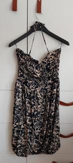 Mooie nieuwe ballonjurk in ecru/zwart van Summum in maat XL, Kleding | Dames, Jurken, Summum Woman, Zwart, Maat 42/44 (L), Nieuw