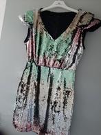 Glitter jurkje, Kleding | Dames, Verzenden, Zo goed als nieuw, Zwart, Boven de knie