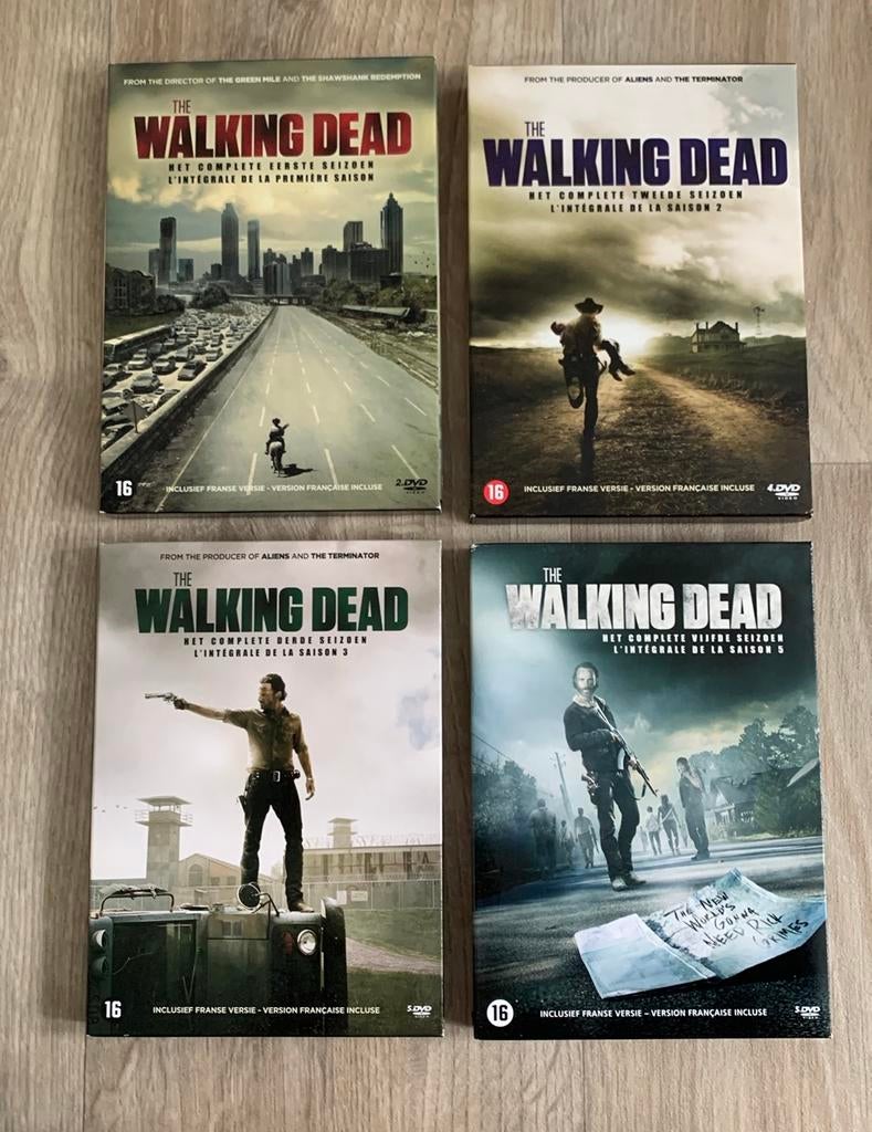 The Walking Dead Seizoen 1-3 en 5 DVD Boxset, Cd's en Dvd's, Dvd's | Tv en Series, Horror, Vanaf 16 jaar, Boxset, Ophalen of Verzenden