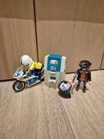 Playmobil politie + bankovervaller+pinautomaat, Kinderen en Baby's, Ophalen of Verzenden, Gebruikt, Complete set